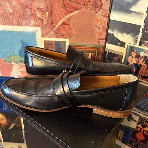 TIMELESS Vintage Black Gucci Leather Knot Bit Loafers - Picture 6 of 13